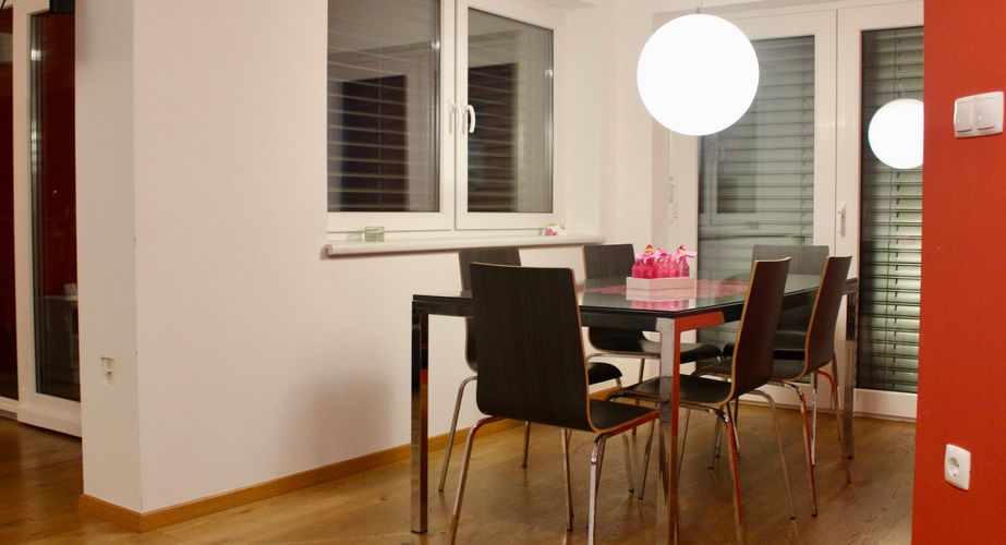 Voorbeeldappartement eetgedeelte